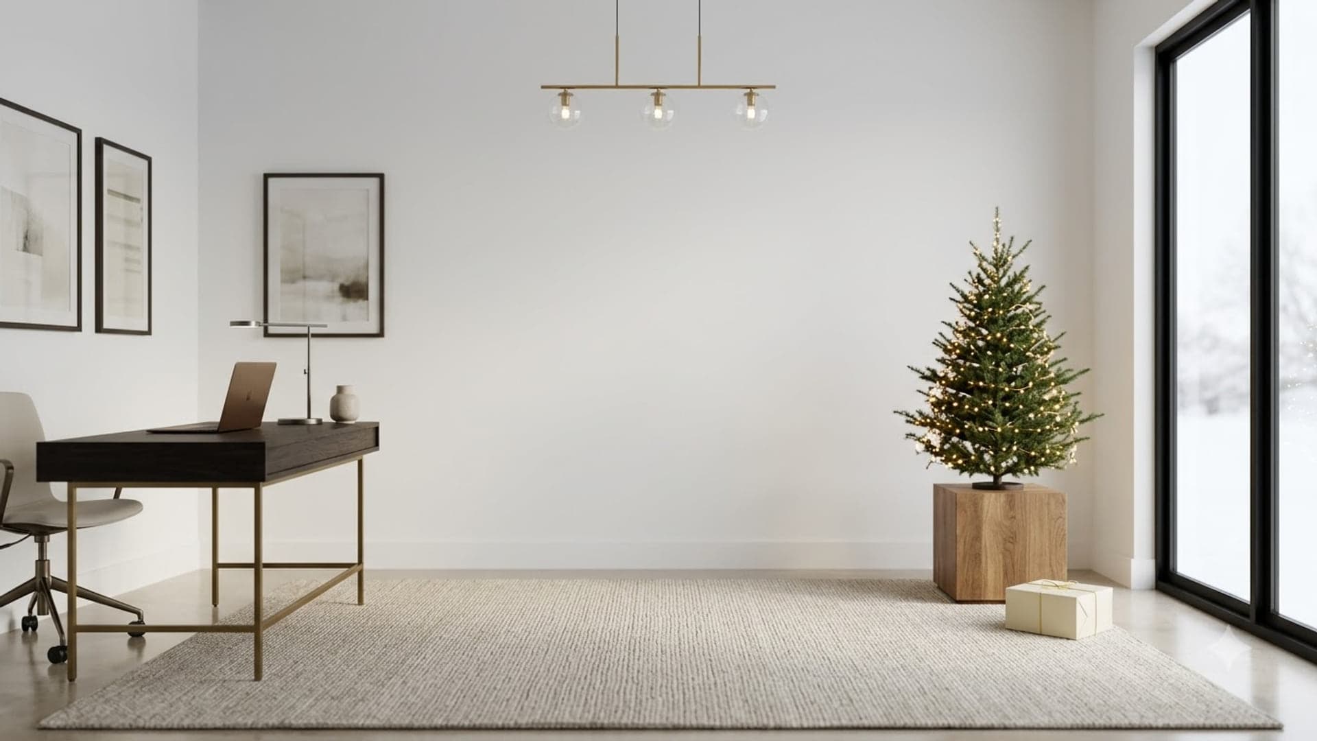 Minimal Christmas Background — funny virtual background for Teams, Zoom and Google Meet