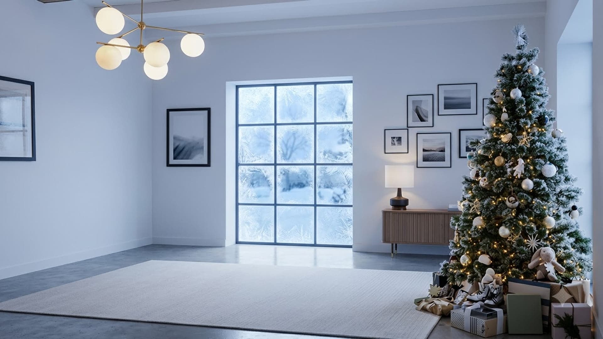 Winter Wonderland Office — funny virtual background for Teams, Zoom and Google Meet
