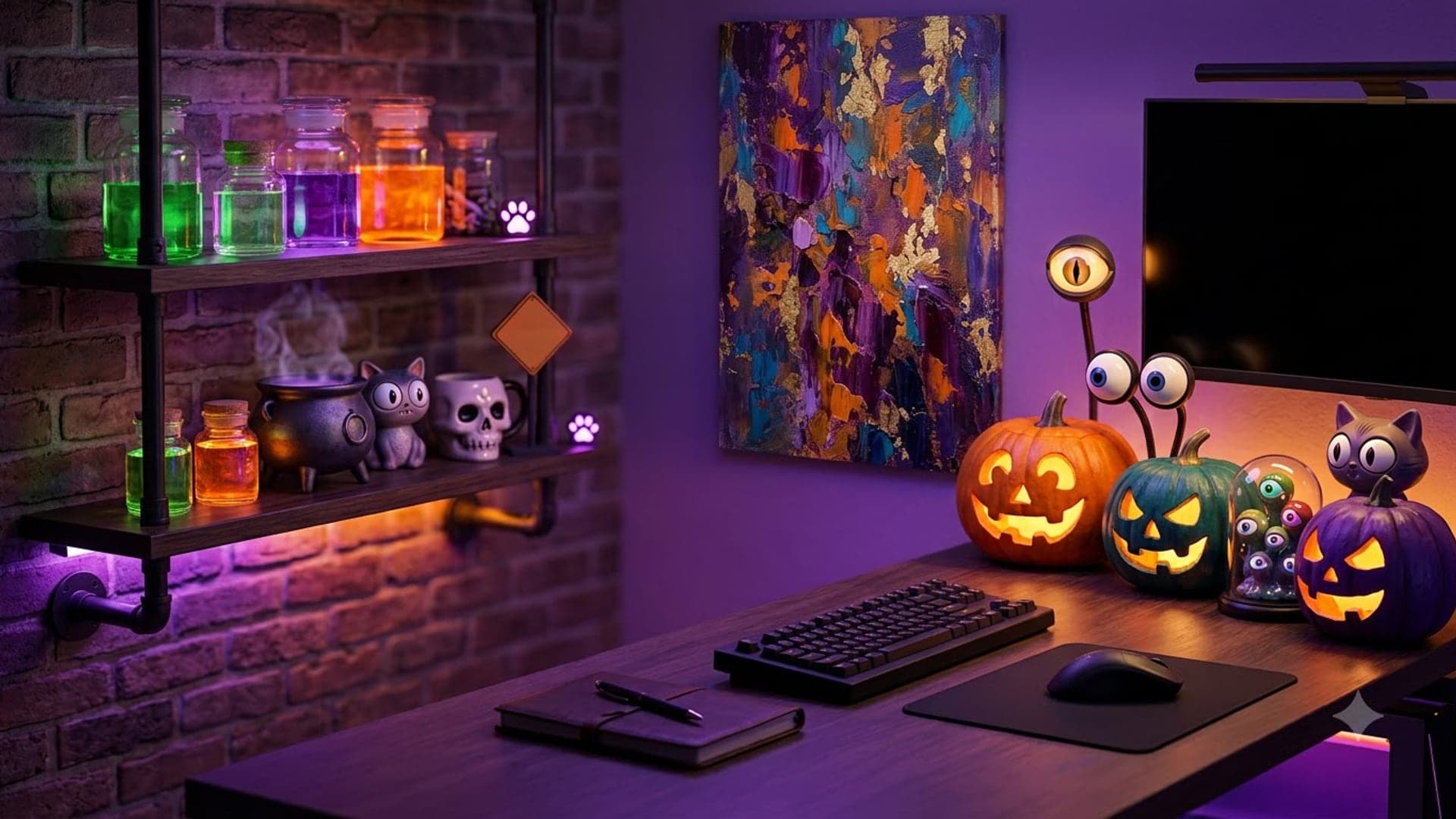 Monster Office — funny virtual background for Teams, Zoom and Google Meet
