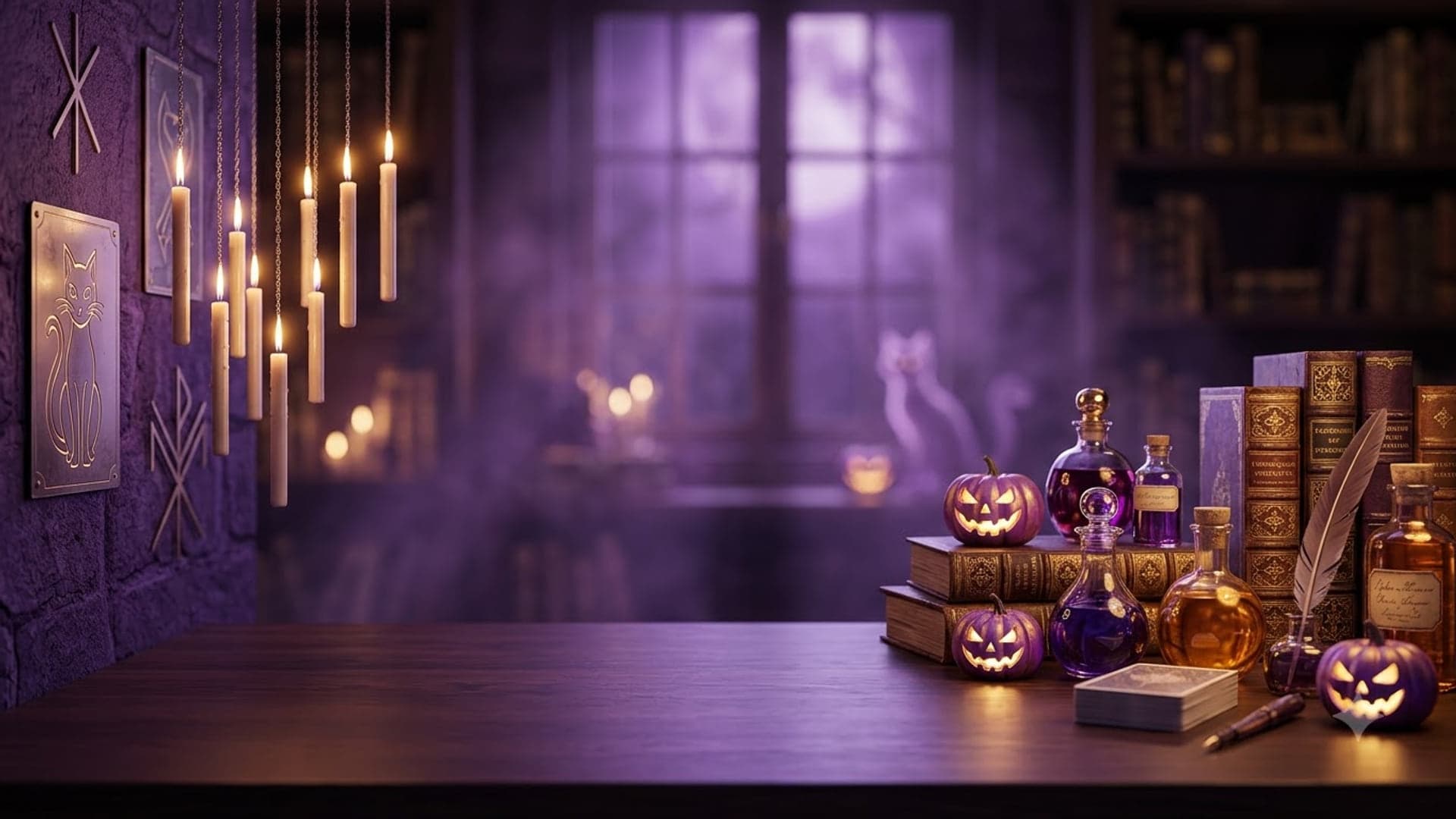 Witchs Workspace — funny virtual background for Teams, Zoom and Google Meet