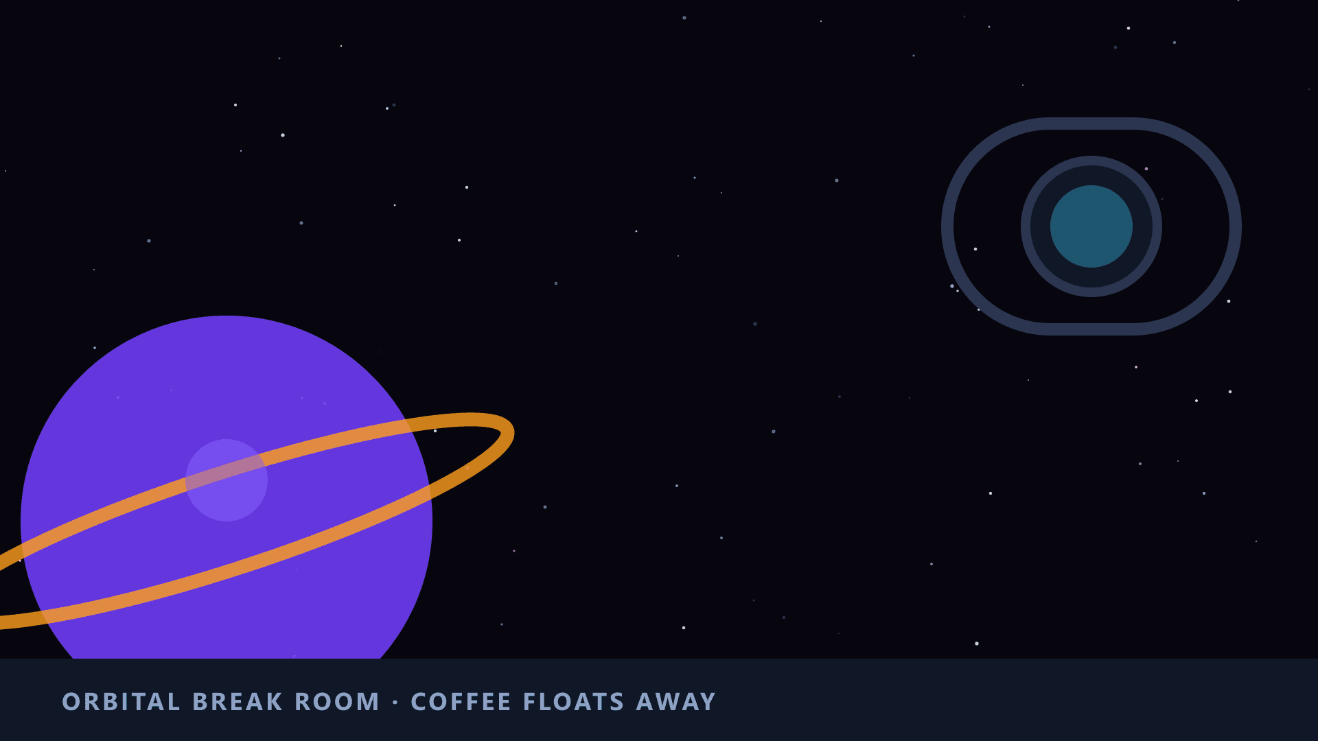 Space Station Break Room — funny virtual background for Teams, Zoom and Google Meet